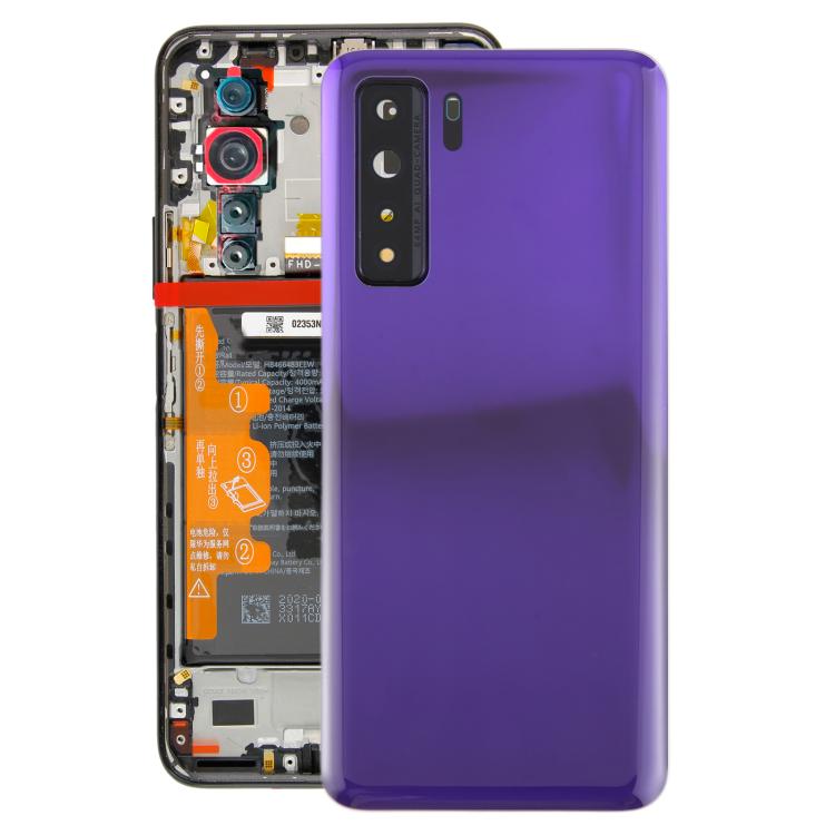 Coque arrière d'origine pour Huawei P40 Lite 5G avec cache-objectif de caméra, For Huawei P40 Lite 5G(with Camera Lens)