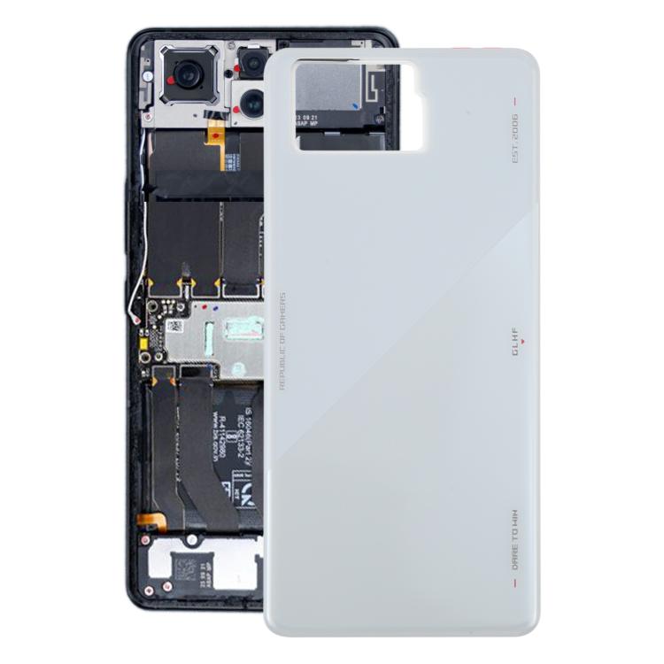 Coque arrière de batterie en verre d'origine avec adhésif pour Asus ROG Phone 8 AI2401, For Asus ROG Phone 8(Original)