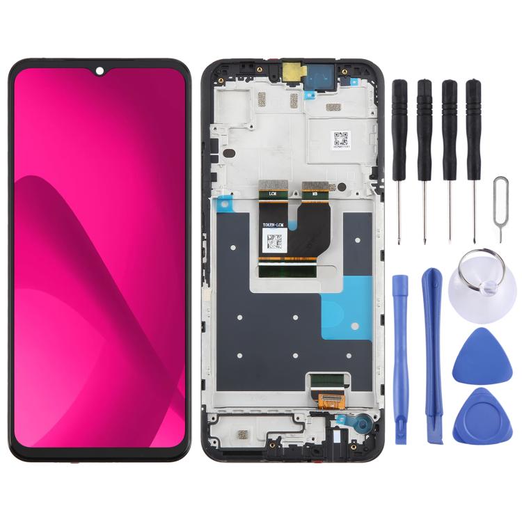 Écran LCD numériseur complet avec cadre pour T-Mobile REVVL 8, For T-Mobile REVVL 8(with Frame)