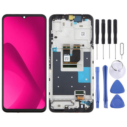 Écran LCD numériseur complet avec cadre pour T-Mobile REVVL 8, For T-Mobile REVVL 8(with Frame)
