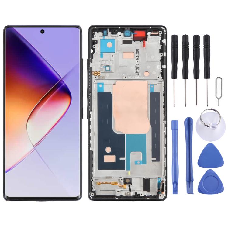 Écran LCD AMOLED d'origine avec numériseur et cadre pour Infinix Note 40 Pro 4G X6850, For Infinix Note 40 Pro 4G(Original)
