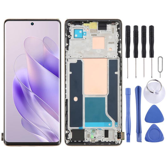 Écran LCD AMOLED d'origine avec numériseur et cadre pour Infinix Zero 30 4G X6731B, For Infinix Zero 30 4G(Original)