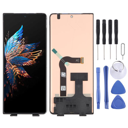 Écran secondaire LCD d'origine avec numériseur et ensemble complet pour Tecno Phantom V Fold AD10, For Tecno Phantom V Fold(Original Secondary LCD)