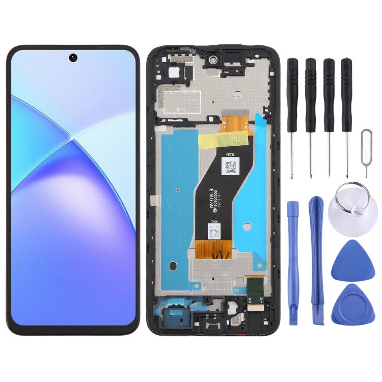 Écran LCD d'origine complet avec cadre pour Infinix Smart 10 X6725, For Infinix Smart 10(Original)