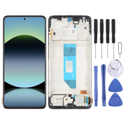 Écran OLED LCD complet avec cadre pour Xiaomi Redmi Note 14 4G Global, For Xiaomi Redmi Note 14 4G Global(OLED)