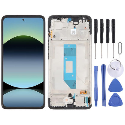 Écran LCD d'origine complet avec cadre pour Xiaomi Redmi Note 14 4G version UE, For Xiaomi Redmi Note 14 4G EU Version(Original)