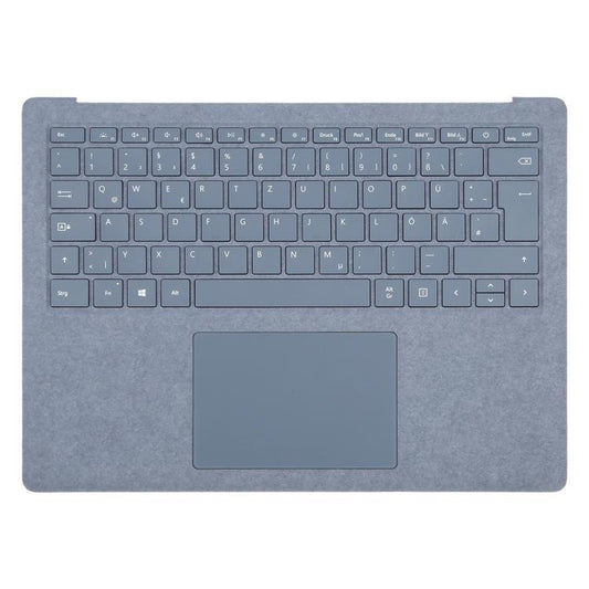 Clavier allemand/britannique avec coque C et pavé tactile pour Microsoft Surface Laptop 4 13,5 pouces, For Microsoft Surface Laptop 4 13.5 inch