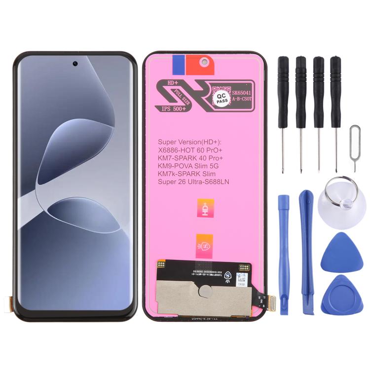 Écran LCD TFT avec numériseur (assemblage complet) pour Infinix Hot 60 Pro+ 4G X6886, For Infinix Hot 60 Pro+ 4G(TFT)