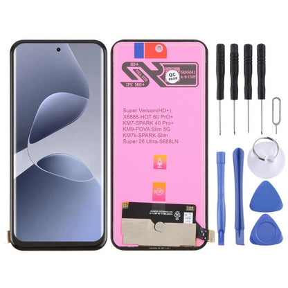 Écran LCD TFT avec numériseur (assemblage complet) pour Infinix Hot 60 Pro+ 4G X6886, For Infinix Hot 60 Pro+ 4G(TFT)