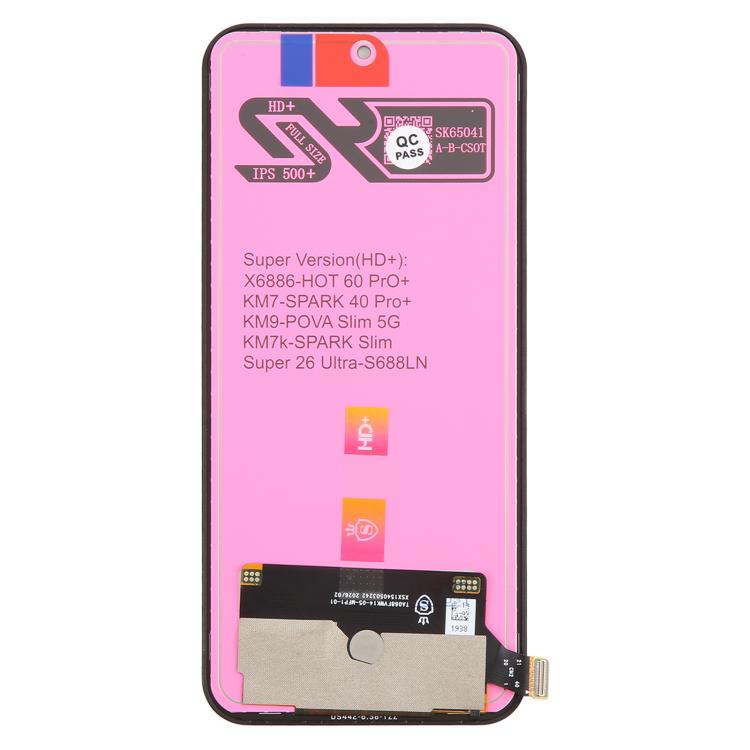 Écran LCD TFT KM7 avec numériseur (assemblage complet) pour Tecno Spark 40 Pro+ KM7, For Tecno Spark 40 Pro+(TFT)