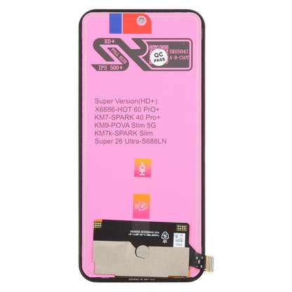 Écran LCD TFT KM7 avec numériseur (assemblage complet) pour Tecno Spark 40 Pro+ KM7, For Tecno Spark 40 Pro+(TFT)