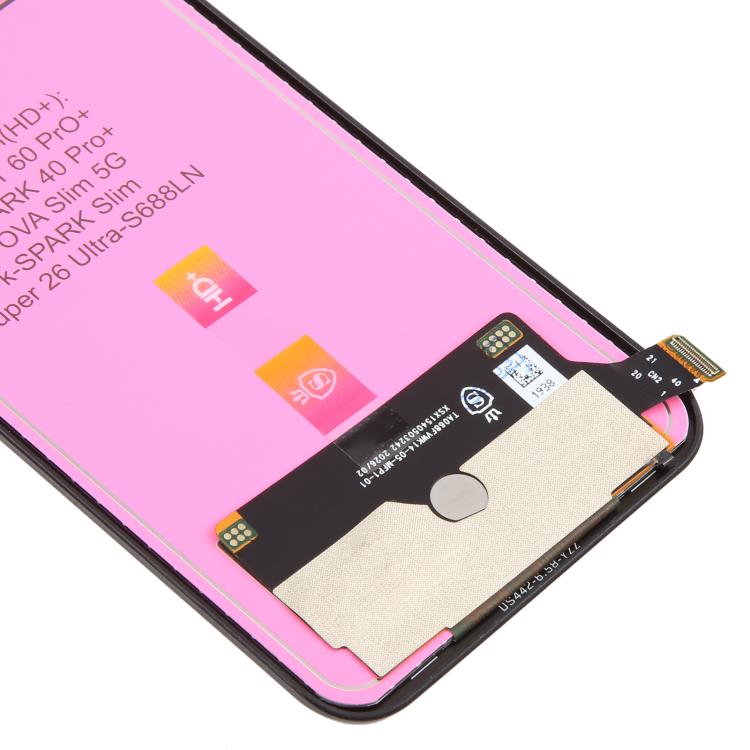 Écran LCD TFT KM7 avec numériseur (assemblage complet) pour Tecno Spark 40 Pro+ KM7, For Tecno Spark 40 Pro+(TFT)