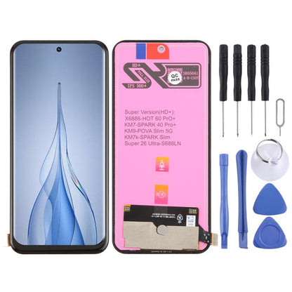 Écran LCD TFT avec numériseur (assemblage complet) pour Tecno Spark Slim KM7k, For Tecno Spark Slim(TFT)