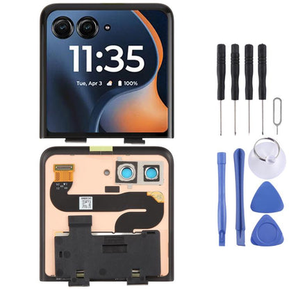 Écran secondaire LCD d'origine avec numériseur (ensemble complet) pour Motorola Razr 60, For Motorola Razr 60(Original,Secondary LCD)