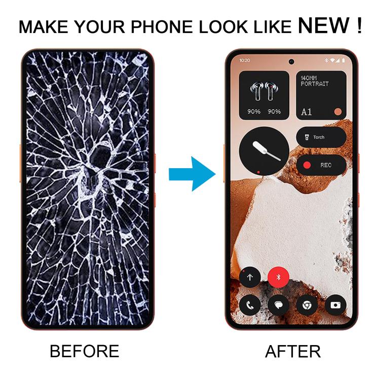 Écran LCD d'origine CMF Phone 2 Pro A001, numériseur et assemblage complets avec cadre, à vendre gratuitement., For Nothing CMF Phone 2 Pro(Original)