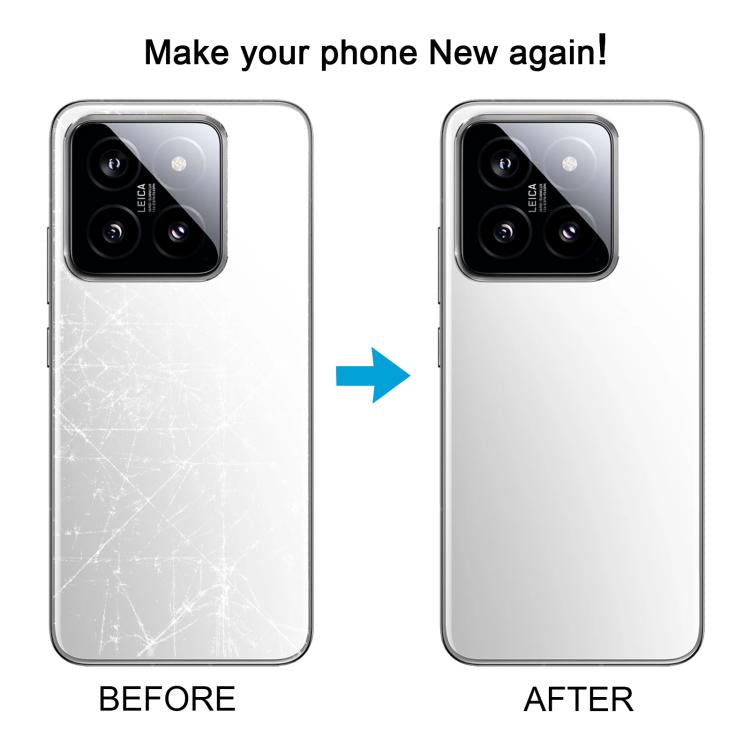 Coque arrière de batterie OEM pour Xiaomi 14 avec cadre d'objectif de caméra, For Xiaomi 14(with Camera Lens)