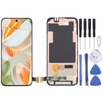 Écran OLED LCD complet avec numériseur, cadre et câble flexible pour Google Pixel 9 Pro XL GGX8B GZC4K GQ57S, For Google Pixel 9 Pro XL