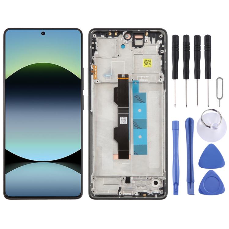 Écran LCD d'origine pour Redmi Note 14S, numériseur complet avec cadre, For Redmi Note 14S(Original)
