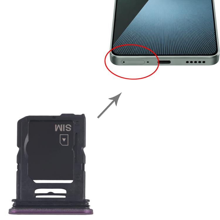 Tiroir pour carte SIM d'origine Sony Xperia 1 VII + tiroir pour carte microSD, For Sony Xperia 1 VII(Original)