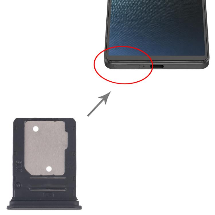 Tiroir pour carte SIM d'origine Sony Xperia 1 V + tiroir pour carte microSD, For Sony Xperia 1 V(Original)