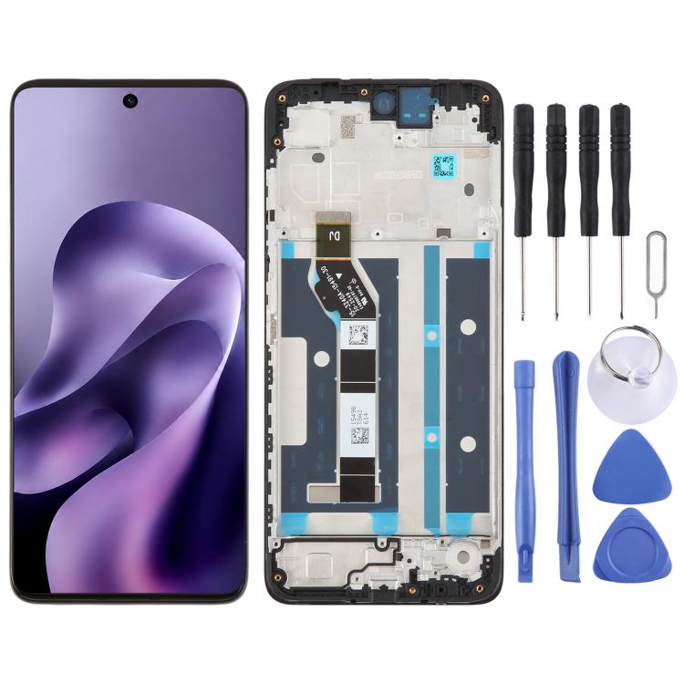 Écran LCD d'origine pour Motorola Moto G17 Power, numériseur complet avec cadre, For Motorola Moto G17 Power(Original)