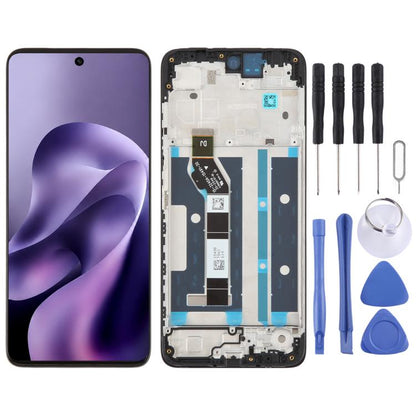 Écran LCD d'origine pour Motorola Moto G17 Power, numériseur complet avec cadre, For Motorola Moto G17 Power(Original)