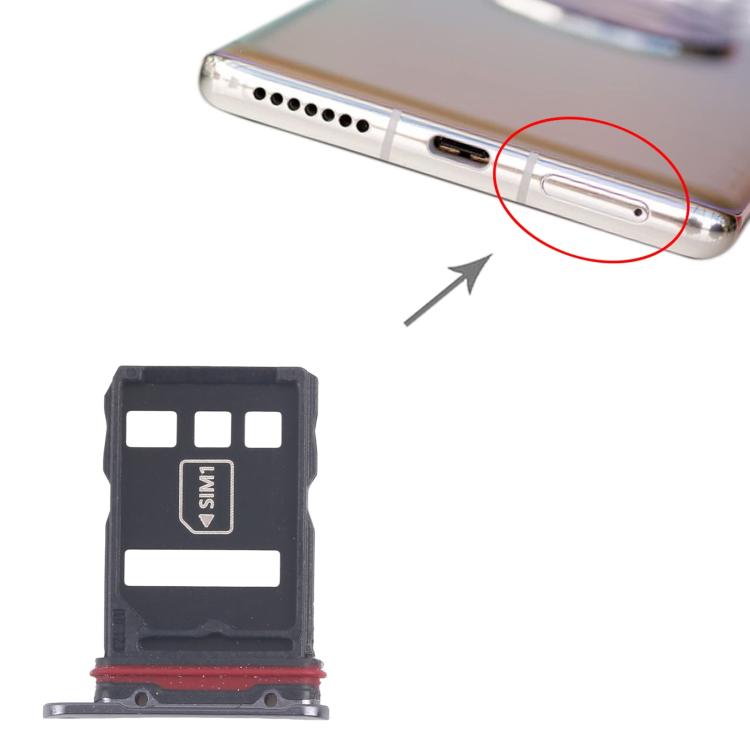 Tiroir de carte SIM d'origine + tiroir pour carte NM pour Huawei Mate 40 Pro, For Huawei Mate 40 Pro(Original)