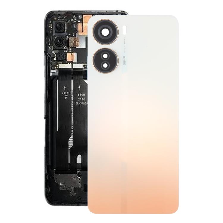 For ZTE Axon 40 Lite Plastic Battery Back Cover with Camera Lens Cover