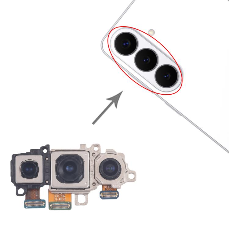 Ensemble de caméras d'origine pour Galaxy S26 SM-S942B (téléobjectif + grand angle + caméra principale), For Samsung Galaxy S26(Original)