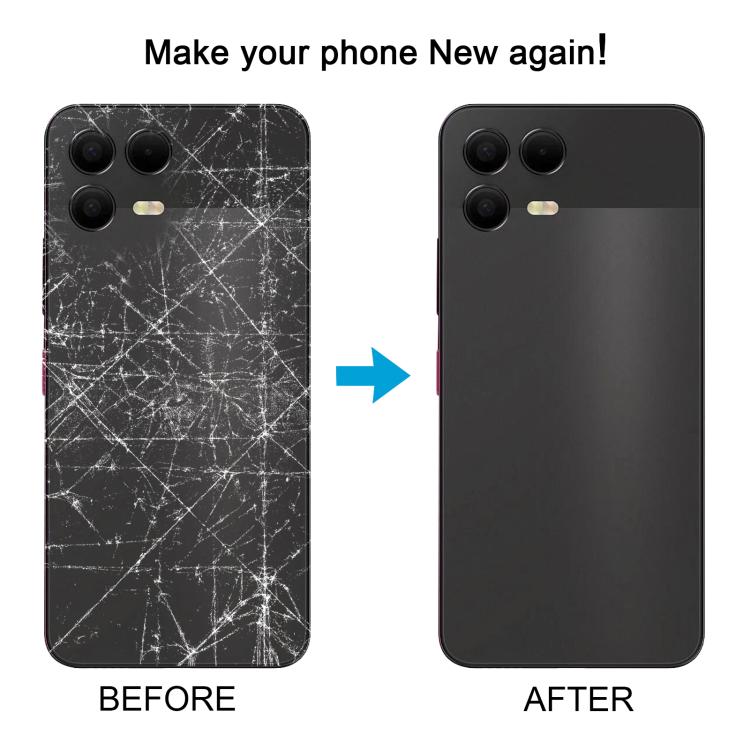 Coque arrière en plastique avec cadre pour appareil photo pour T-Mobile Revvl 8 Pro, For T-Mobile Revvl 8 Pro