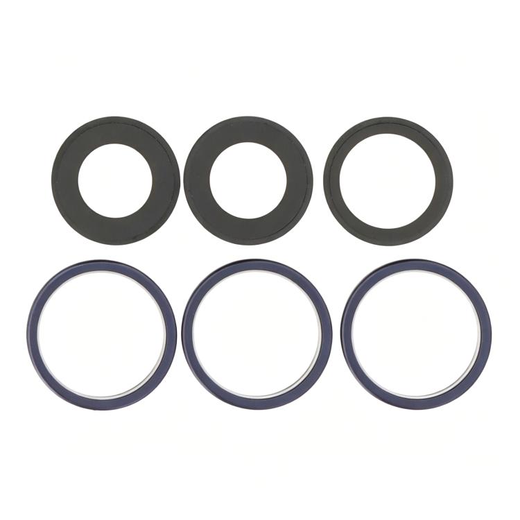 Kit de lentille en verre avec anneau métallique pour caméra arrière iPhone 17 Pro Max / 17 Pro, For iPhone 17 Pro / 17 Pro Max