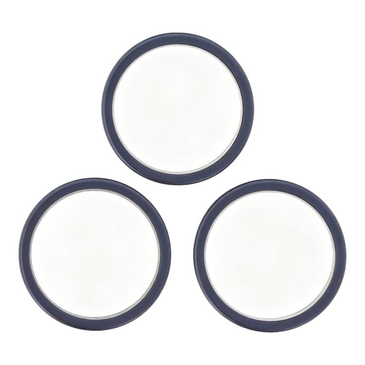 Pour iPhone 17 Pro Max / 17 Pro : Lot de 3 protections d'objectif arrière en verre et métal avec anneau., For iPhone 17 Pro / 17 Pro Max