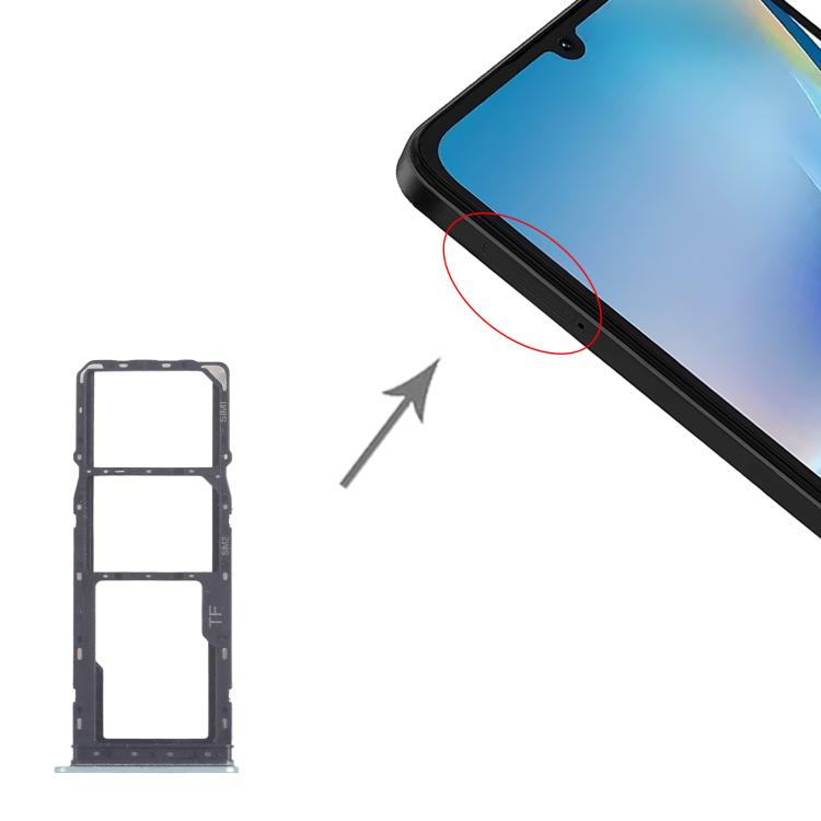 Pour ZTE Blade A36 Z2472 : Tiroir pour carte SIM + Tiroir pour carte SIM + Tiroir pour carte microSD, For ZTE Blade A36(Original)