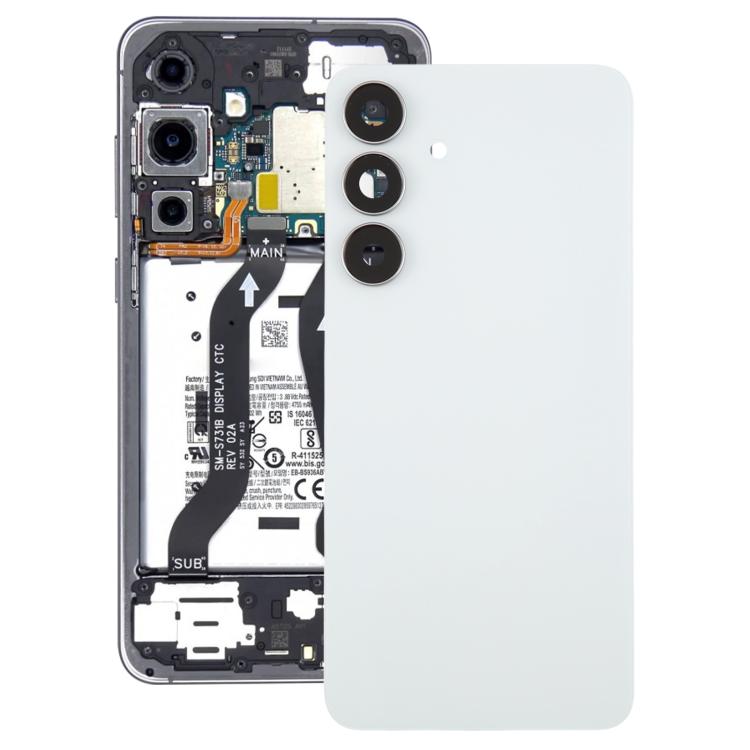 Cache arrière de batterie OEM avec cadre d'objectif pour Galaxy S25 FE SM-S731B, For Samsung Galaxy S25 FE(with Camera Lens Frame)