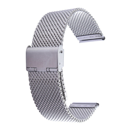 Pour Apple Watch 38 mm Bracelet de montre en acier inoxydable à boucle classique milanaise, utilisé uniquement en conjonction avec des connecteurs (S-AW-3291)