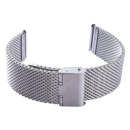 Pour Apple Watch 38 mm Bracelet de montre en acier inoxydable à boucle classique milanaise, utilisé uniquement en conjonction avec des connecteurs (S-AW-3291)