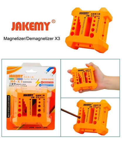 JAKEMY JM-X3 Magnétiseur/Démagnétiseur avec trous de tournevis, taille : Grand