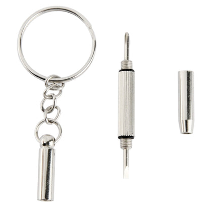 Outil de réparation de mini tournevis professionnel 3 en 1 avec porte-clés pour montre/téléphone portable/appareil photo/lunettes (fente + Phillips + Allen)