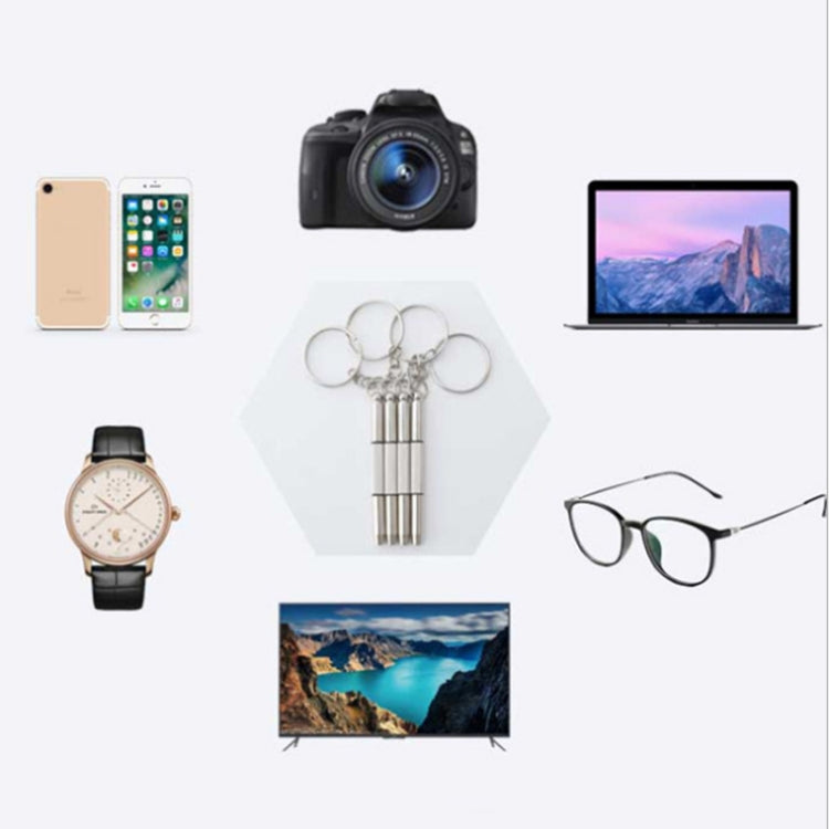 Outil de réparation de mini tournevis professionnel 3 en 1 avec porte-clés pour montre/téléphone portable/appareil photo/lunettes (fente + Phillips + Allen)