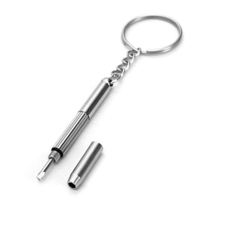 Tournevis professionnel 3 en 1 (croix 1,5, droit 1,5, écrou étoile M2,5) outil de réparation avec porte-clés pour smartphone, montres, lunettes