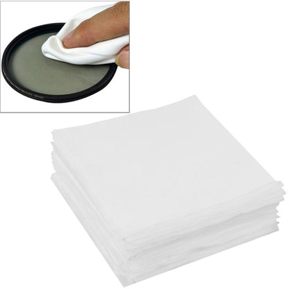 100 pièces 9.8x9.8 cm chiffon de nettoyage spécialisé pour lentilles d'écran LCD pour appareil photo/téléphone portable