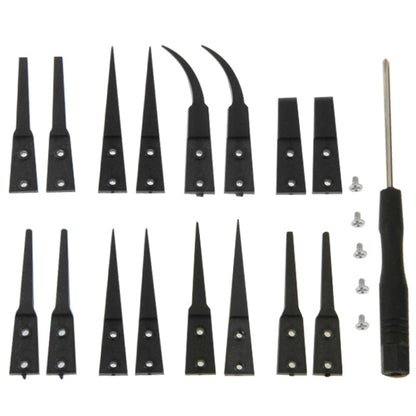 Pincettes antistatiques remplaçables 9 en 1 avec tournevis cruciforme
