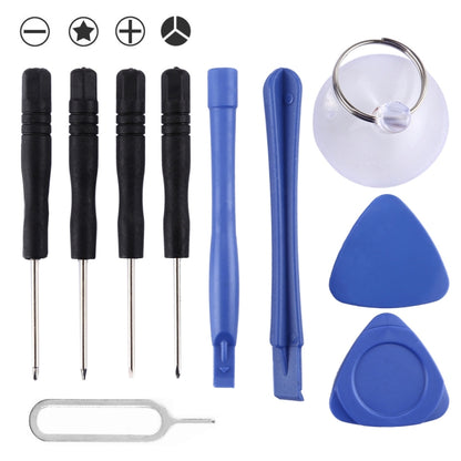 Kits de réparation 10 en 1 (4 x Tournevis + 2 x Tiges de démontage + 1 x Mandrin + 2 x Triangle sur tranches épaisses + Goupille d'éjection)