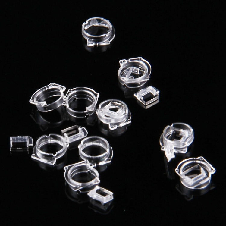 Cadre d'objectif d'appareil photo en plastique transparent, 100 pièces, pour iPhone 5, 5S et 5C