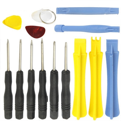 14 en 1 (tournevis + outils d'ouverture en plastique) outil de démontage de téléphone de précision professionnel de qualité supérieure