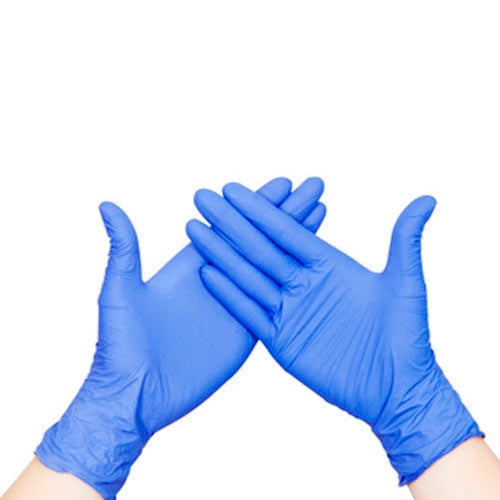 100 PCS AMMEX Gants jetables durables en caoutchouc nitrile, Size: L