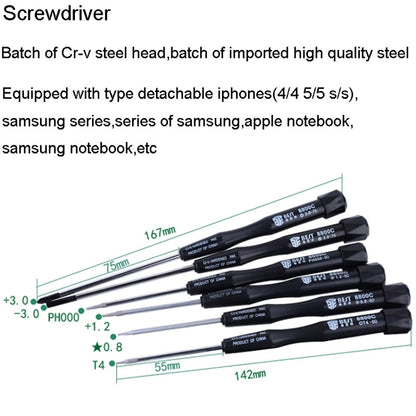 BEST BST-112 22 en 1 ensemble d'outils de réparation polyvalents professionnels pour téléphone portable/ordinateur portable