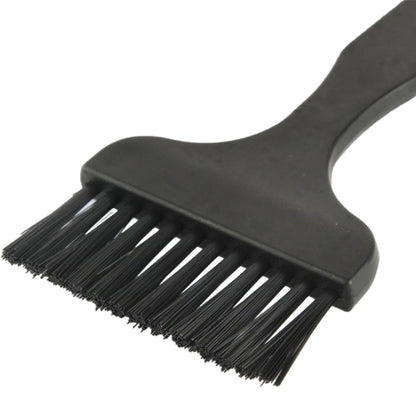 Brosse de nettoyage antistatique à poignée plate pour composants électroniques à 12 faisceaux, longueur: 17 cm