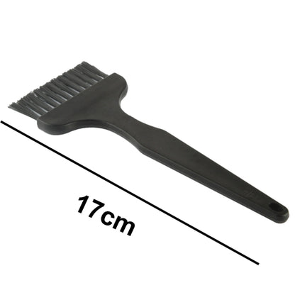 Brosse de nettoyage antistatique à poignée plate pour composants électroniques à 12 faisceaux, longueur: 17 cm