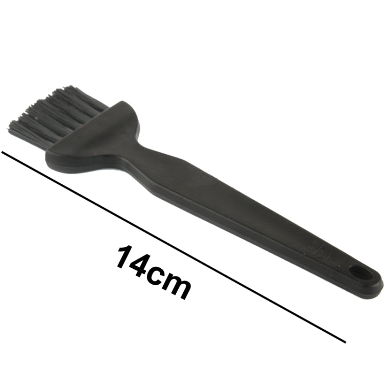 Brosse de nettoyage antistatique à poignée plate à 7 faisceaux pour composants électroniques, longueur: 14 cm